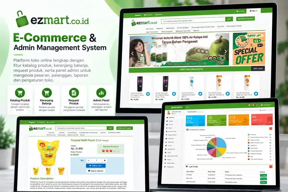 Ezmart.co.id - E-commerce interface